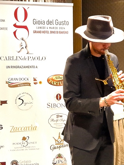 Il live sax Gianluca Roagna. Credits Andrea Di Bella